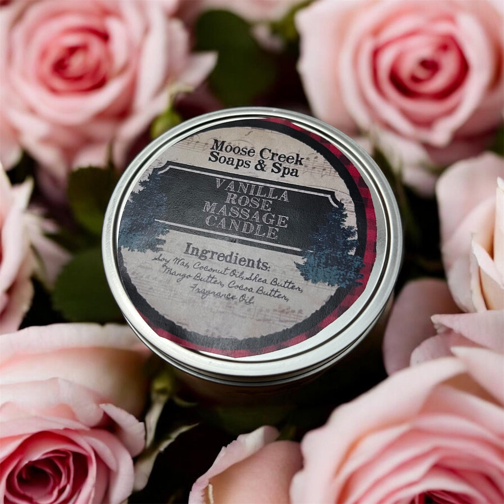Vanilla Rose Massage Candle