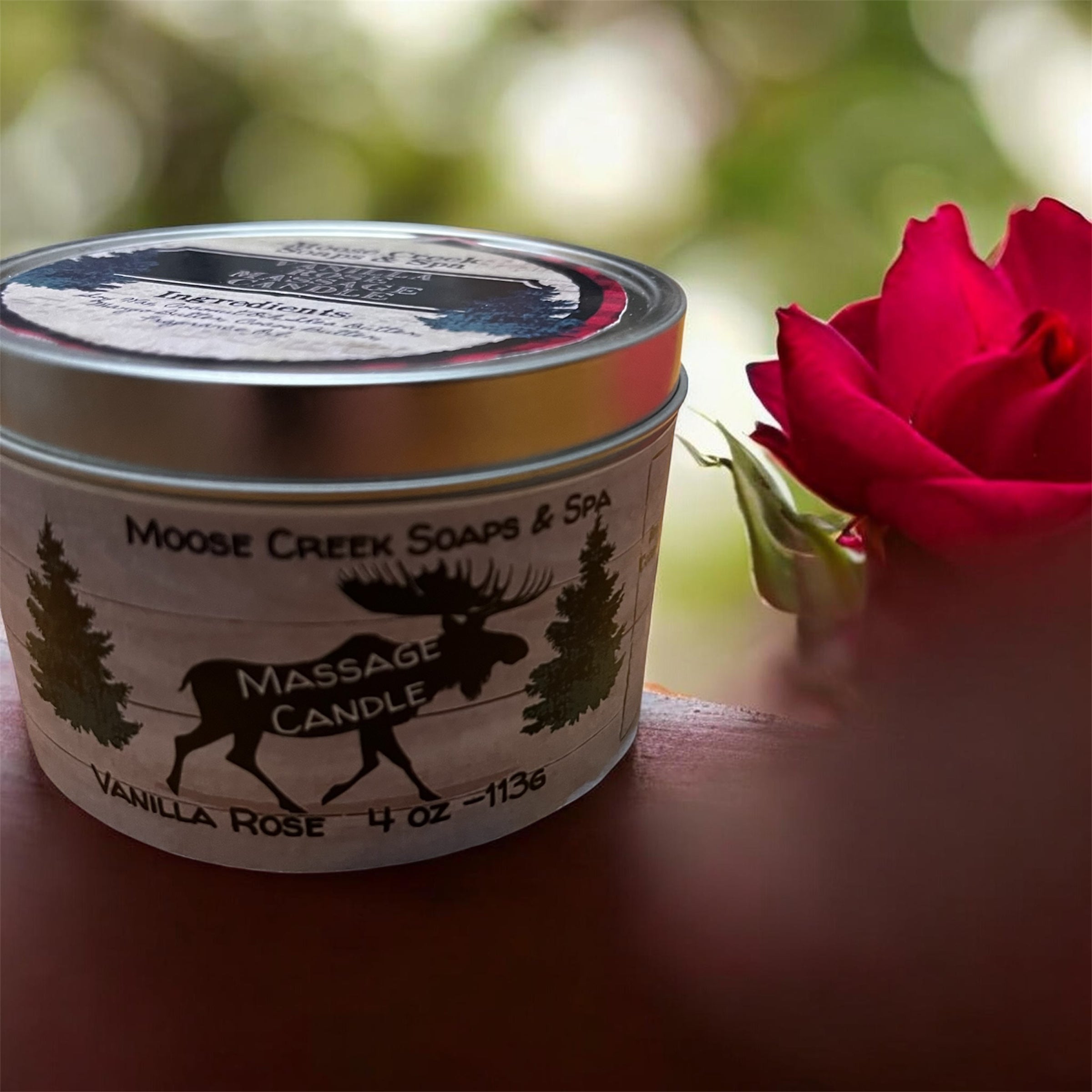Vanilla Rose Massage Candle