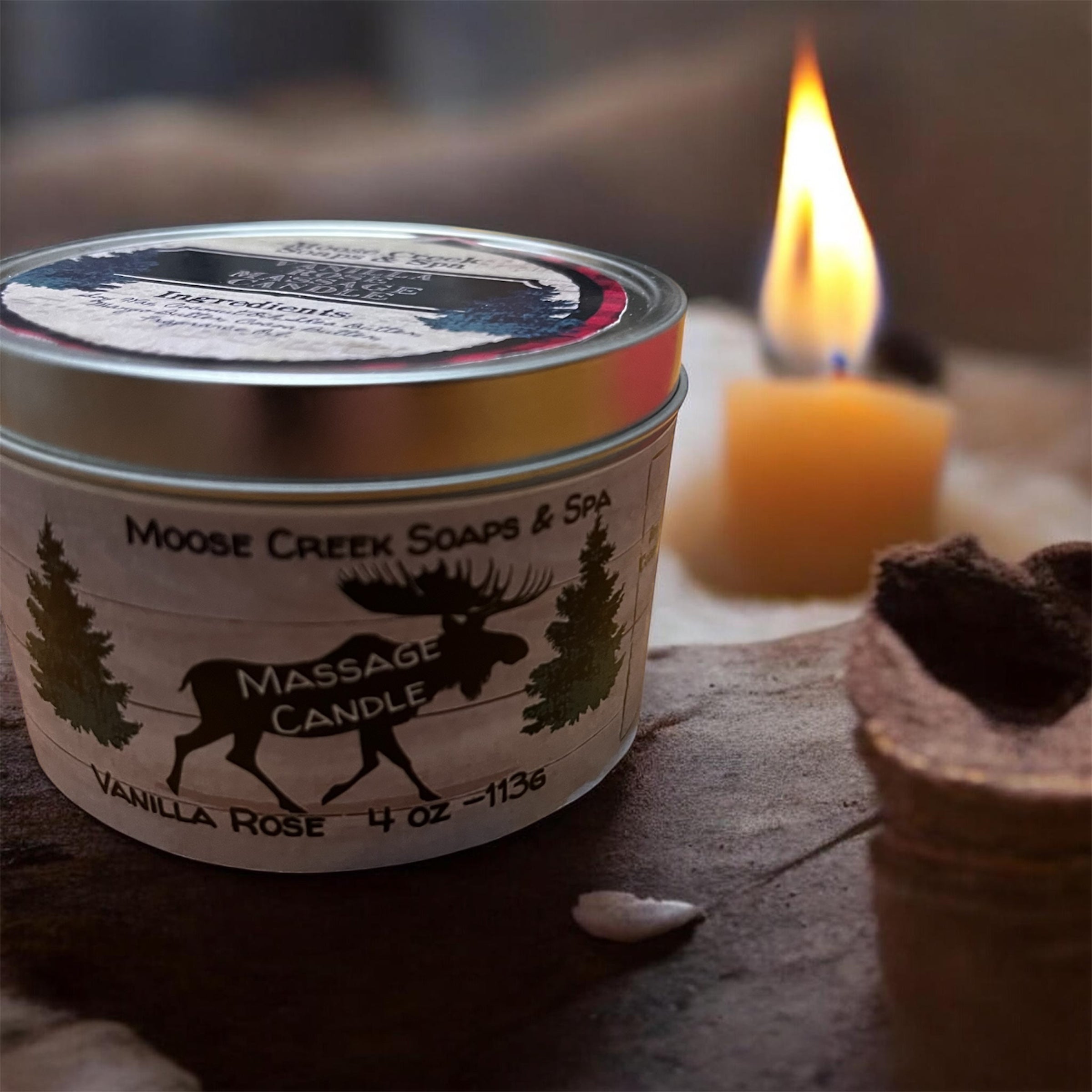 Vanilla Rose Massage Candle